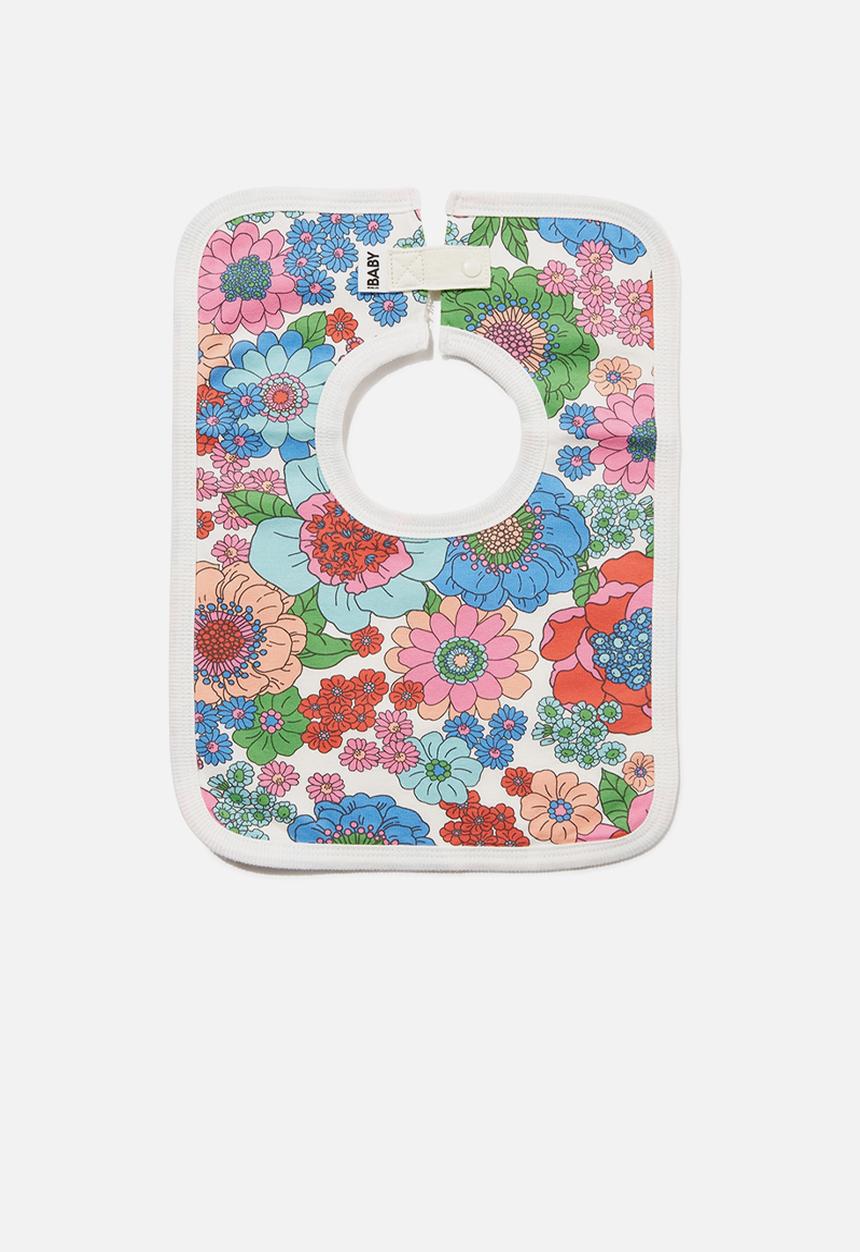 Cotton On - The square bib - vanilla/lexie floral