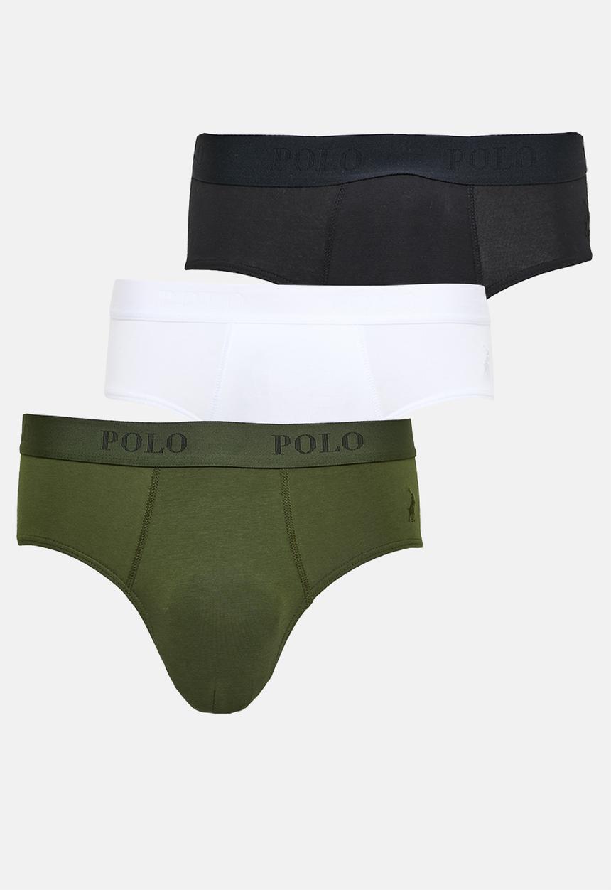 POLO - Men fashion multi knit brief 3 pack - multi