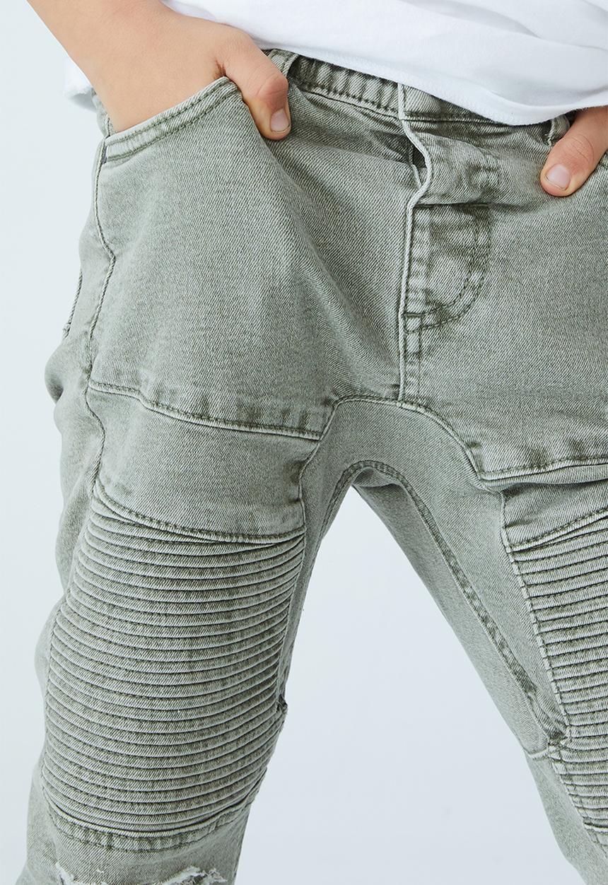 Cotton On - Skinny fit moto jean - lorne green