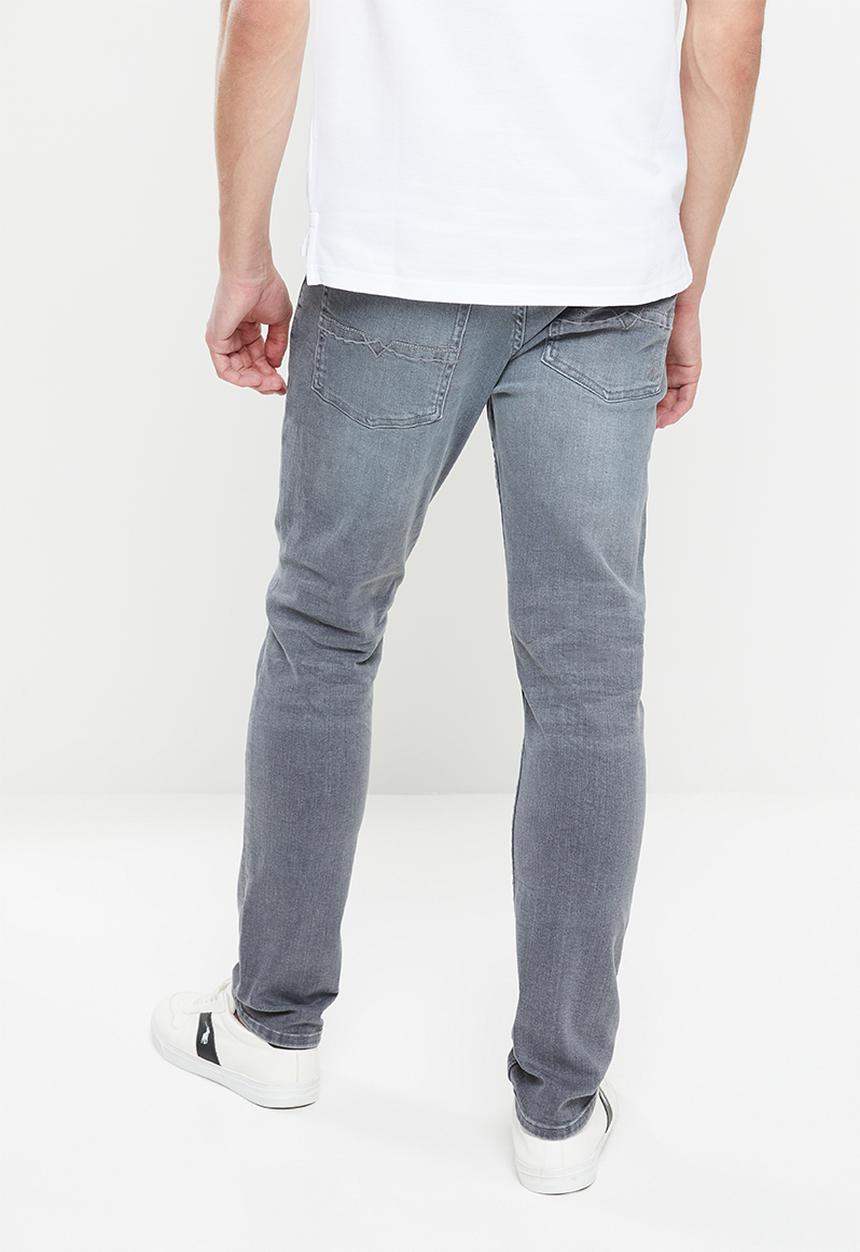 POLO - Men pjc kingston slim leg denim - light grey