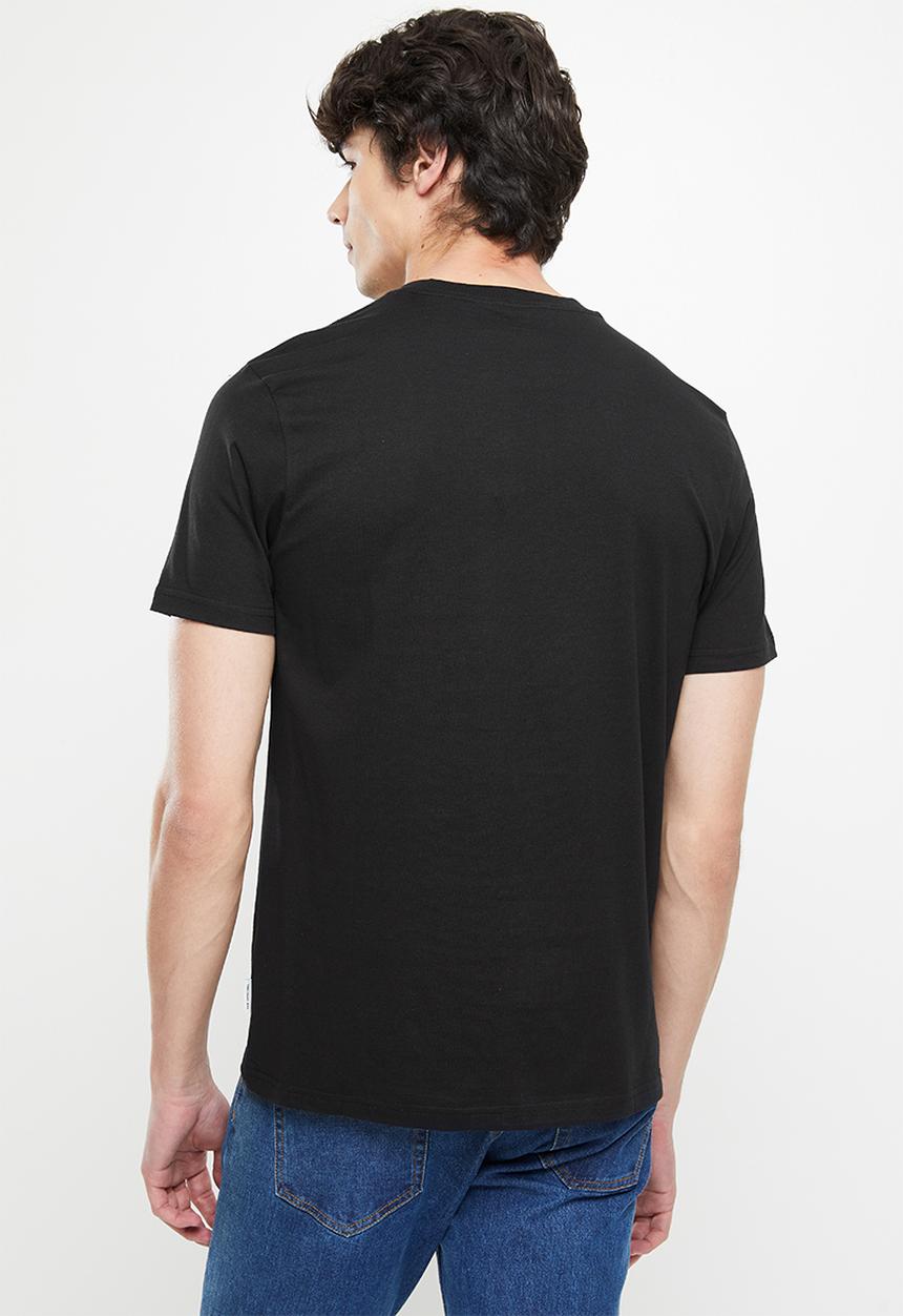 Ben Sherman - Painted chq target tee shirt - black