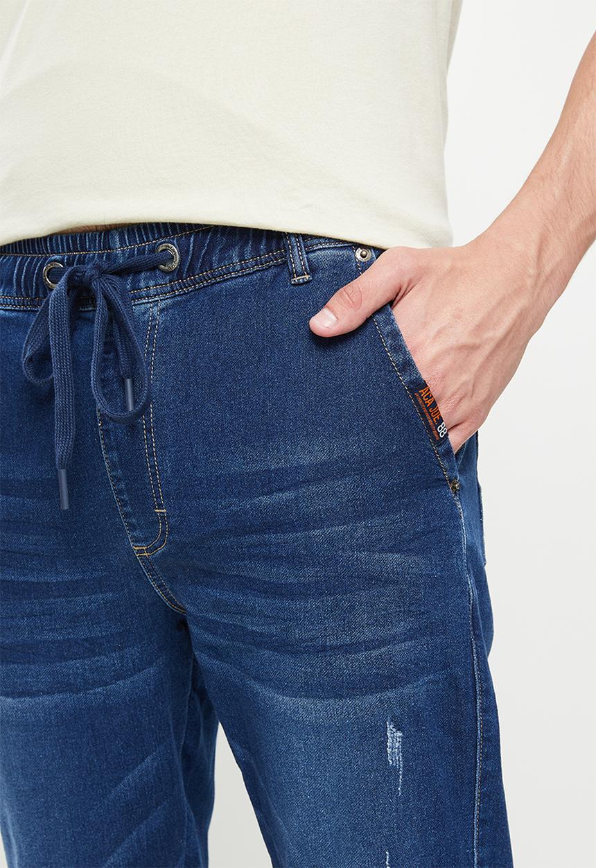 Aca Joe - Aca joe soft denim slim fit  jogger - dark wash