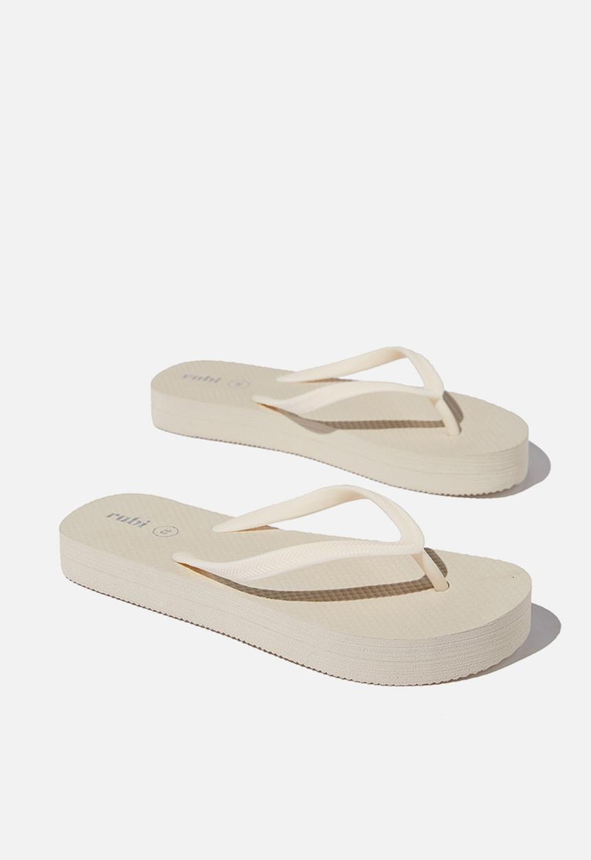 Cotton On - The rubi flatform flip - ecru