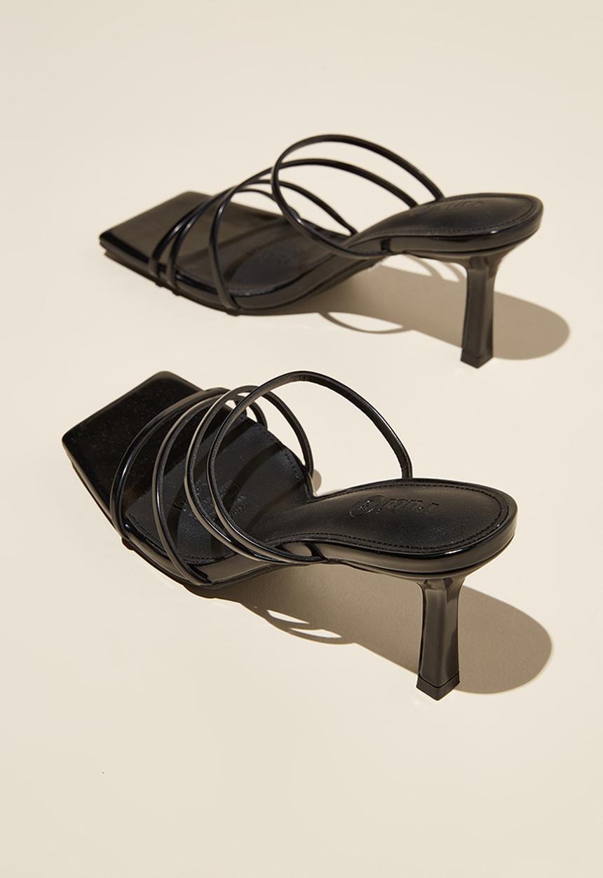 Cotton On - Dylan strappy mule - black box pu