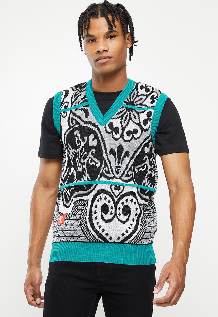Butan - Mountain panther - knitted vest - multi 