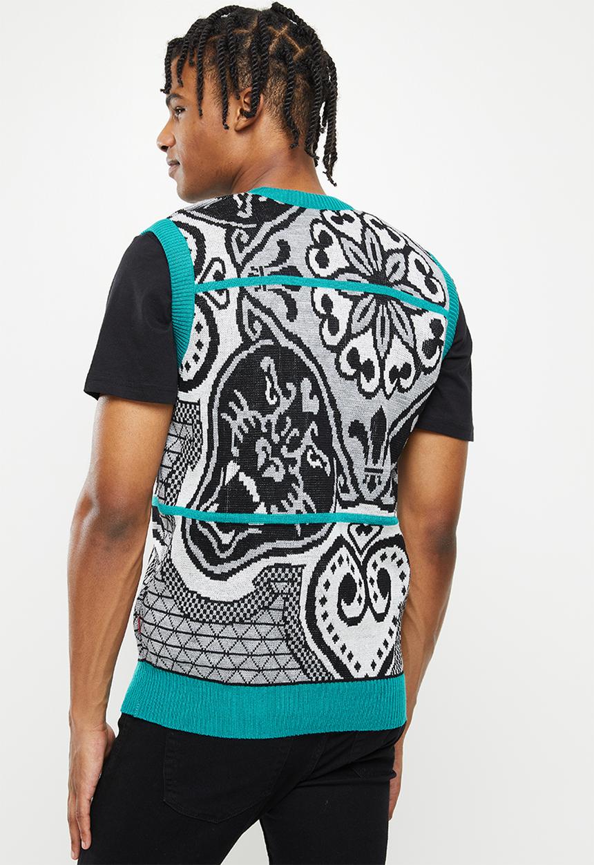 Butan - Mountain panther - knitted vest - multi 
