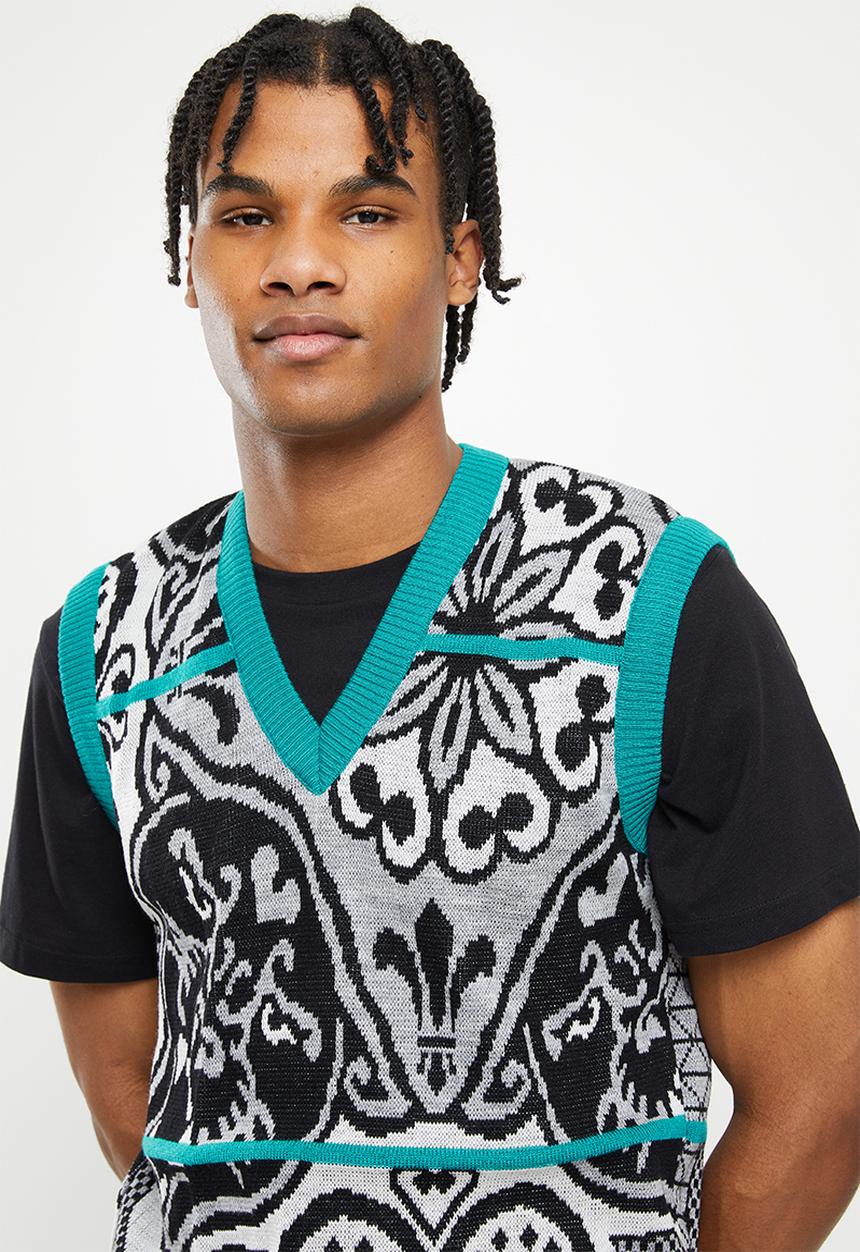 Butan - Mountain panther - knitted vest - multi 