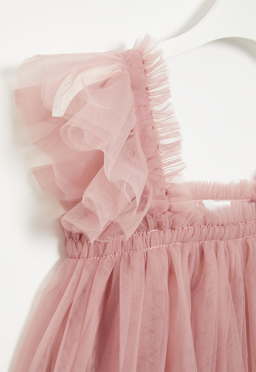 Pop Candy - Girls mesh dress - mauve