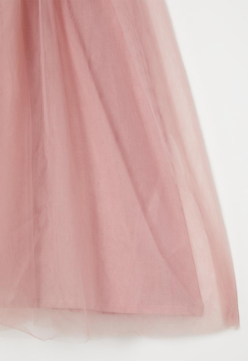 Pop Candy - Girls mesh dress - mauve