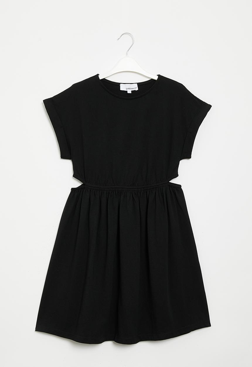 Superbalist - Cutout cotton dress - black
