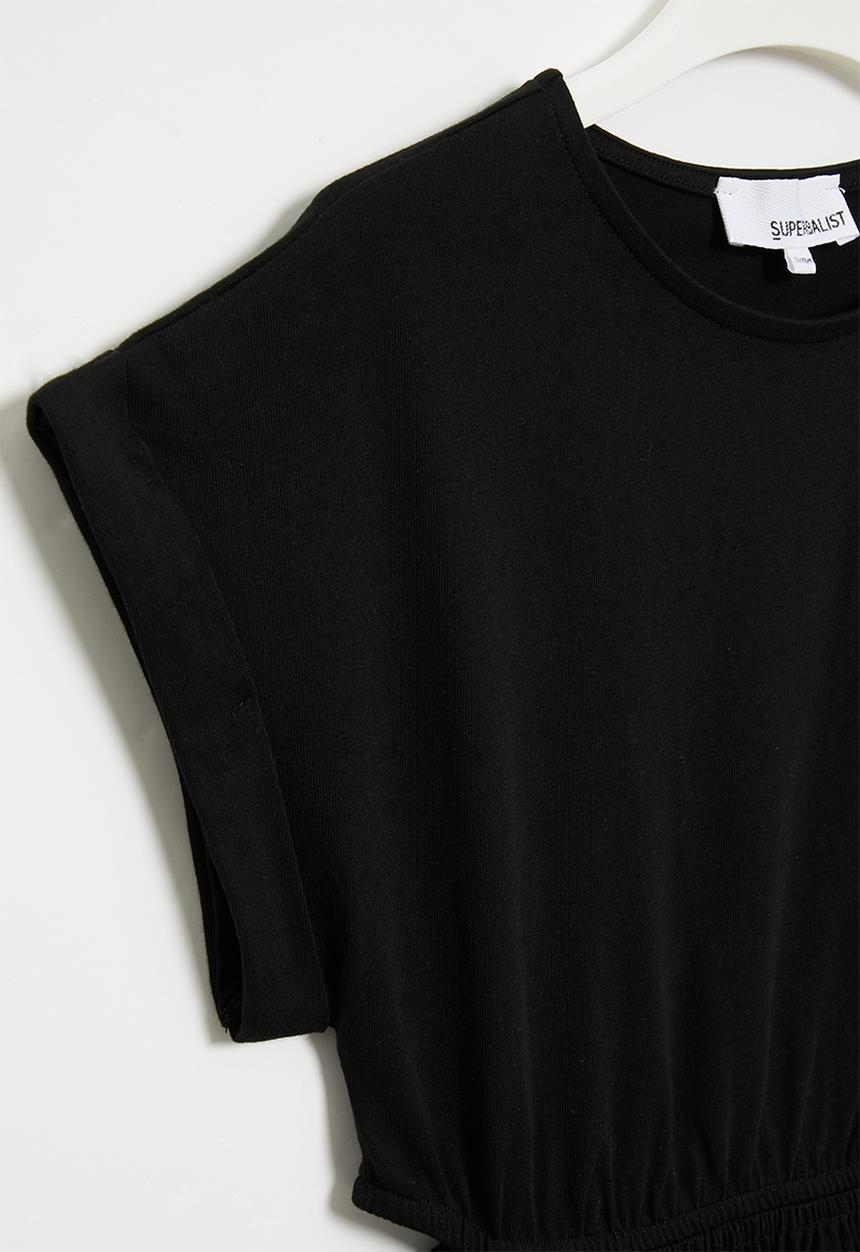 Superbalist - Cutout cotton dress - black