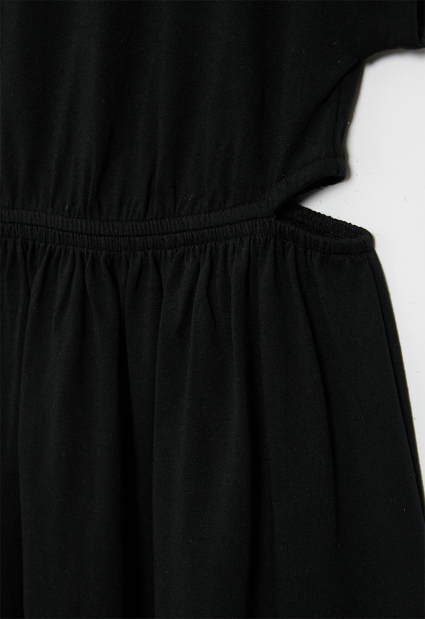 Superbalist - Cutout cotton dress - black