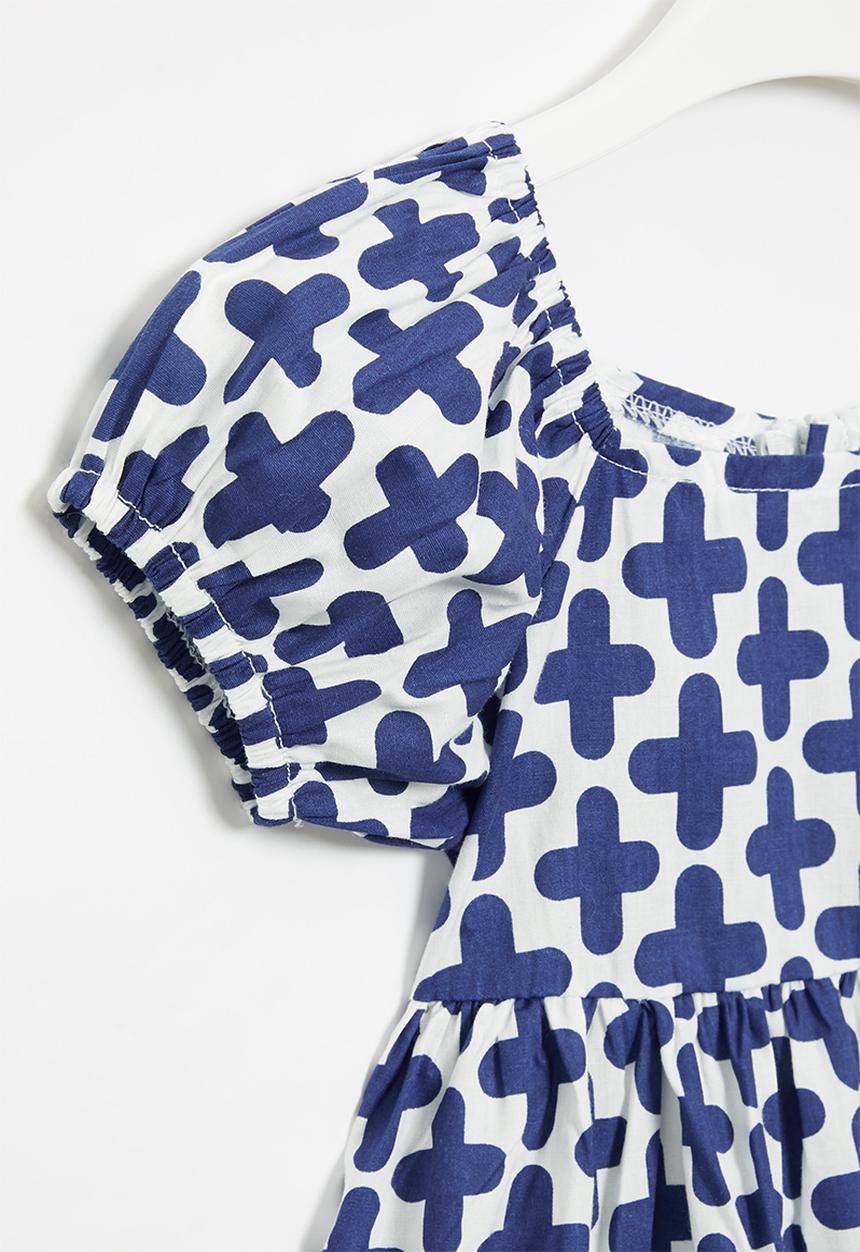Pop Candy - Printed dress - blue & white