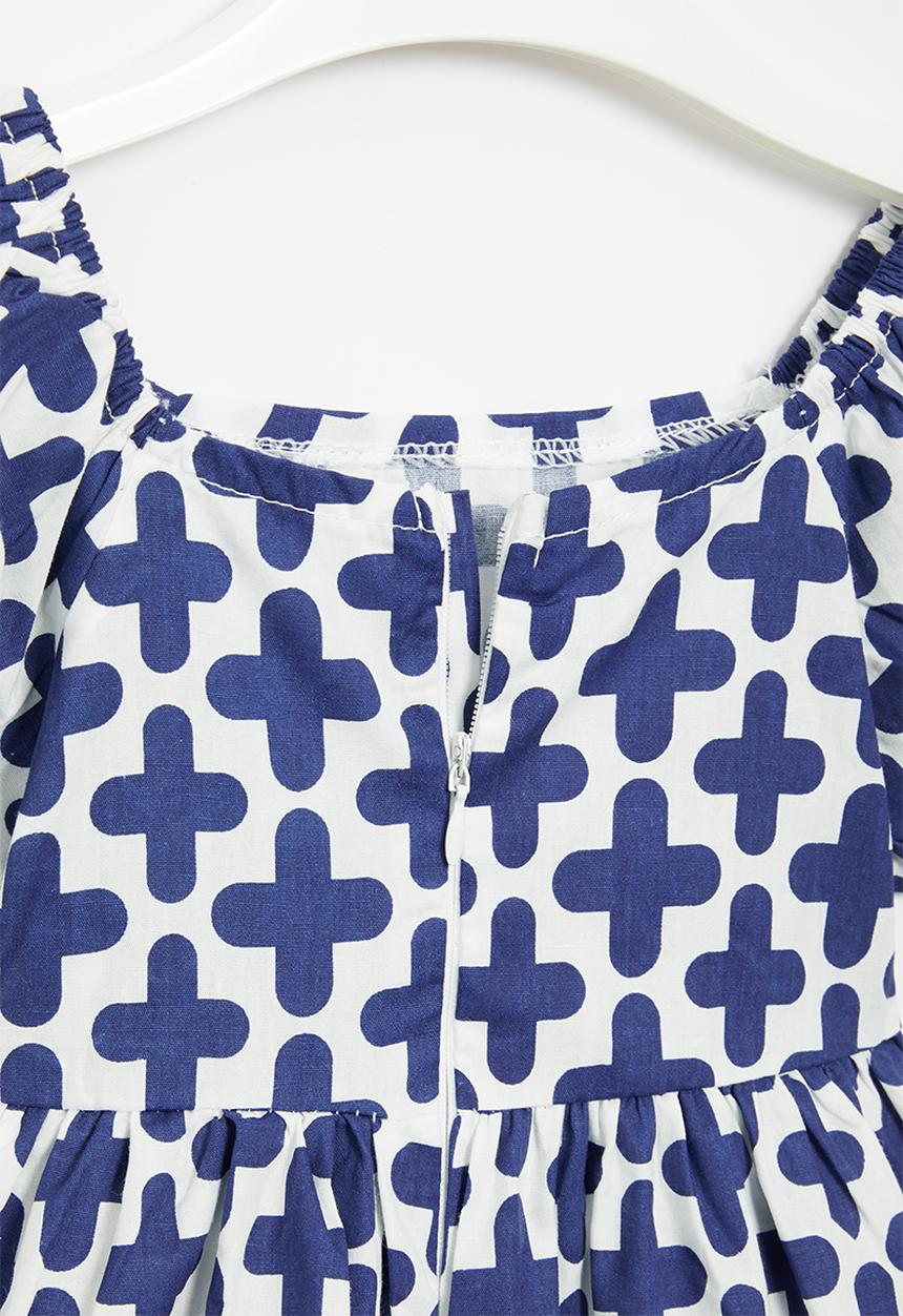 Pop Candy - Printed dress - blue & white