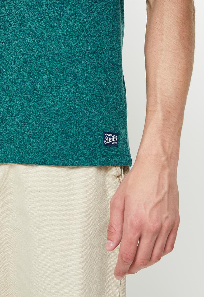 Superdry. - Vintage vl interest tee - teal gravel grit