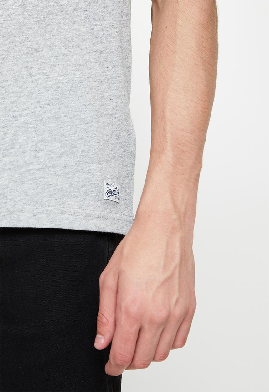 Superdry. - Vintage vl interest tee - athletic grey marl