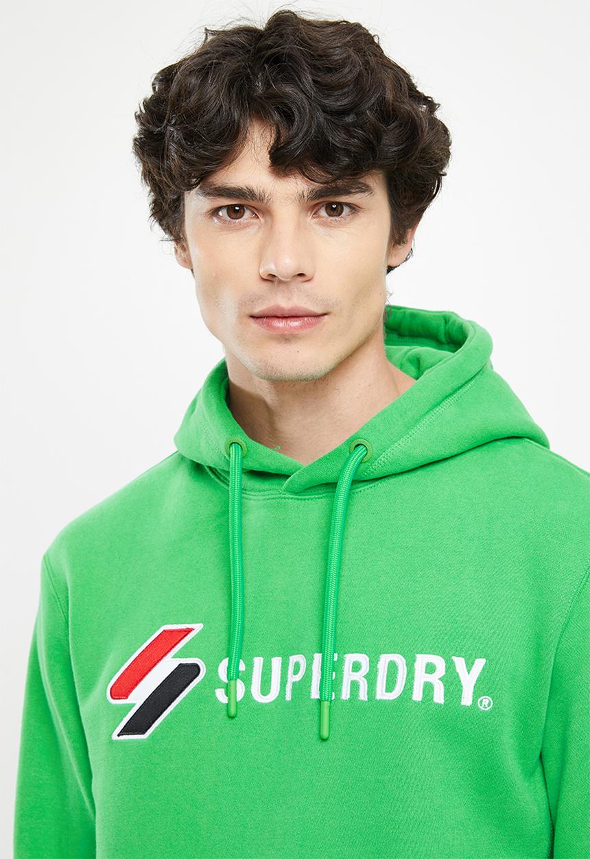 Superdry. - Code sl applique hoodie - bright green
