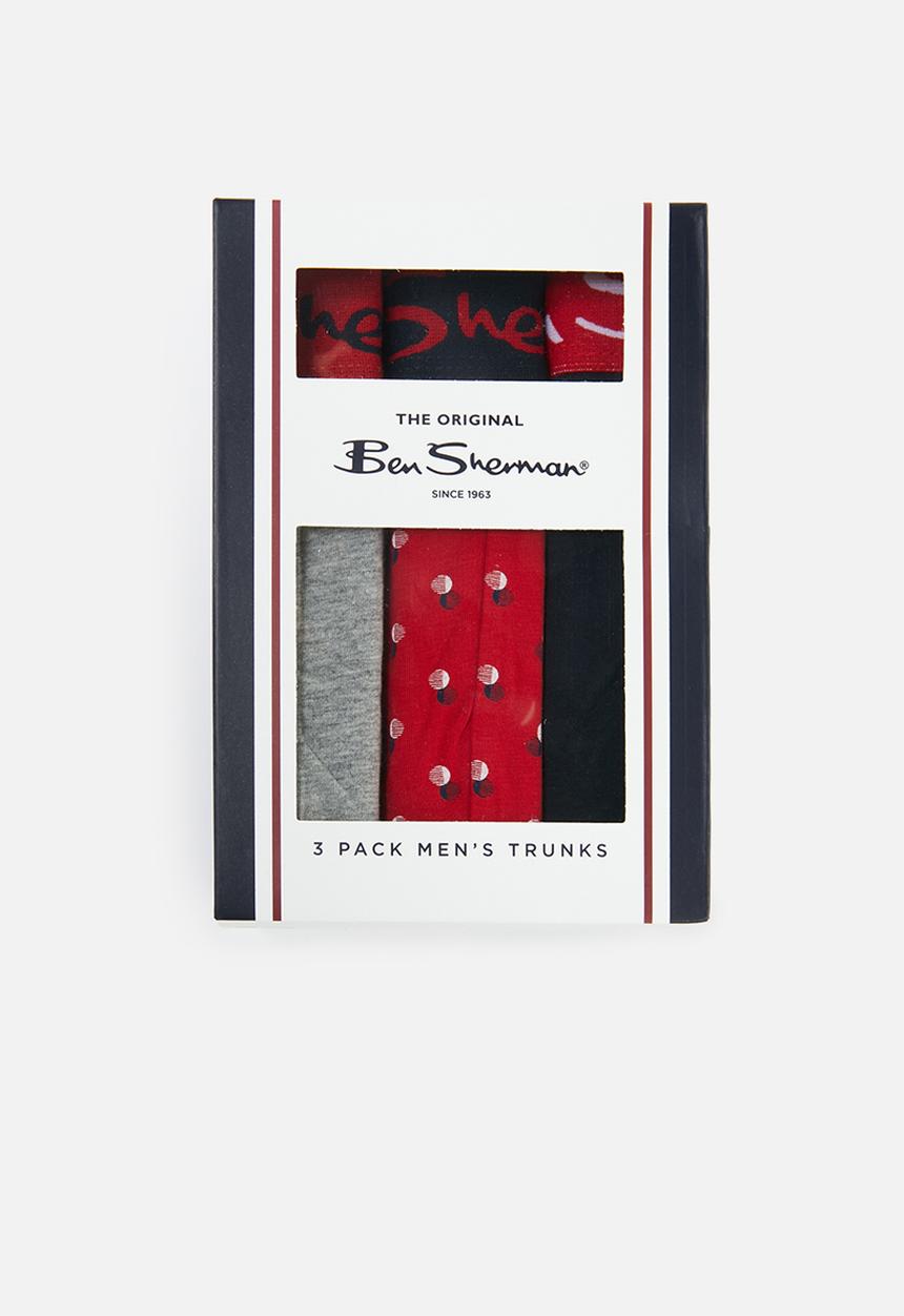Ben Sherman - Wells 3 pack trunks - multi