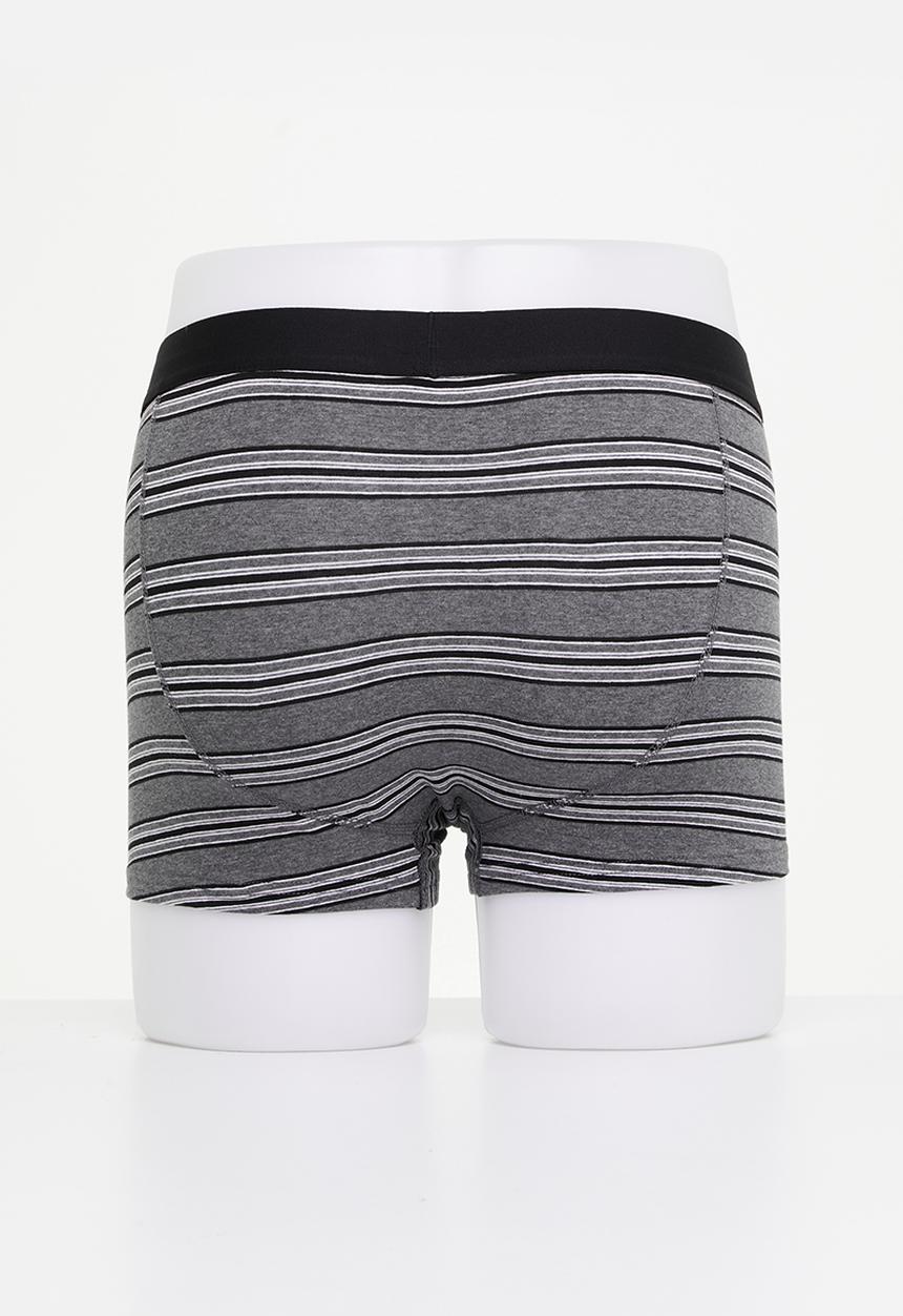 Ben Sherman - Easton 3 pack trunks - charcoal & black 