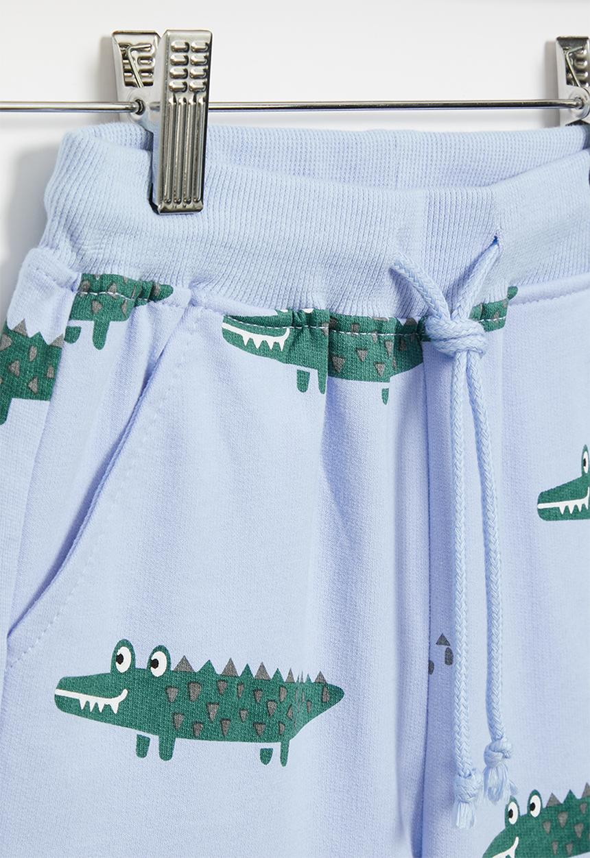 Pop Candy - Crocodile shorts - blue