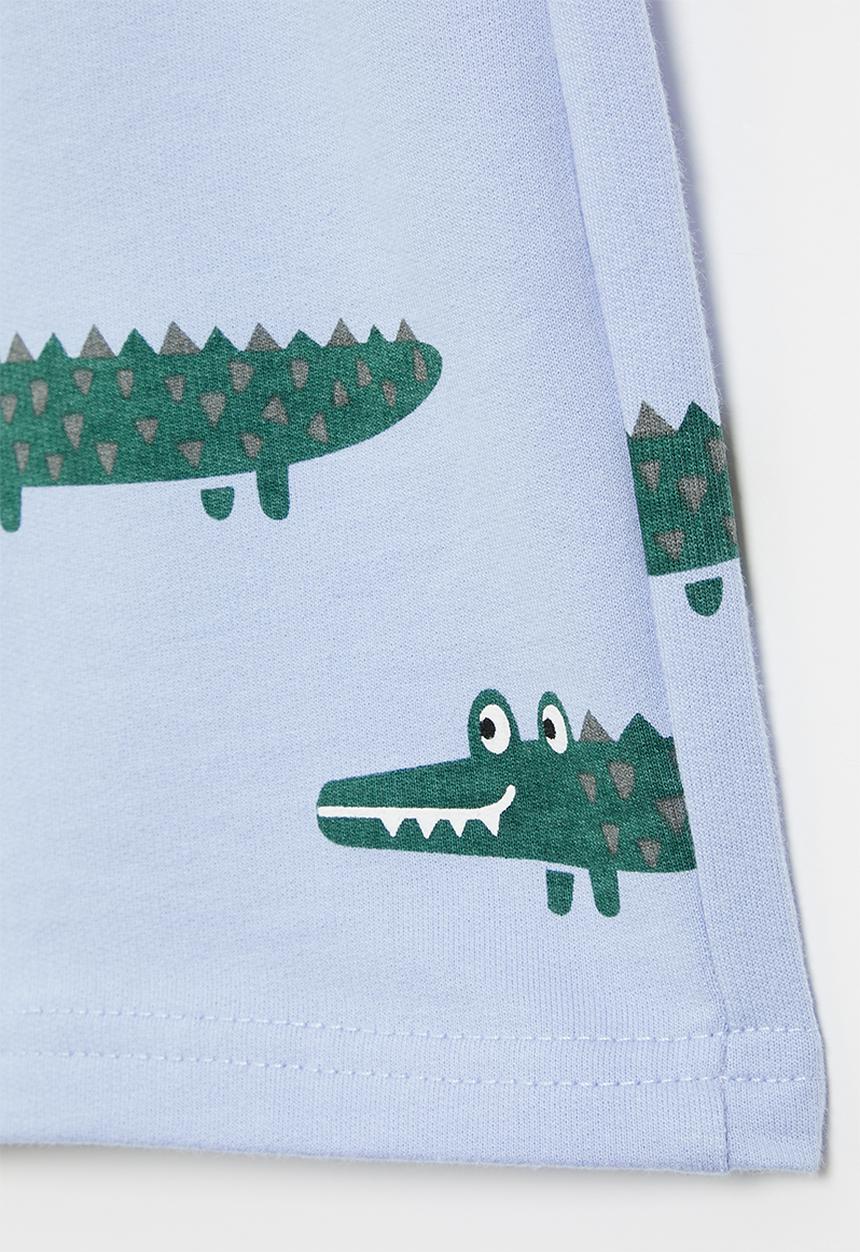 Pop Candy - Crocodile shorts - blue