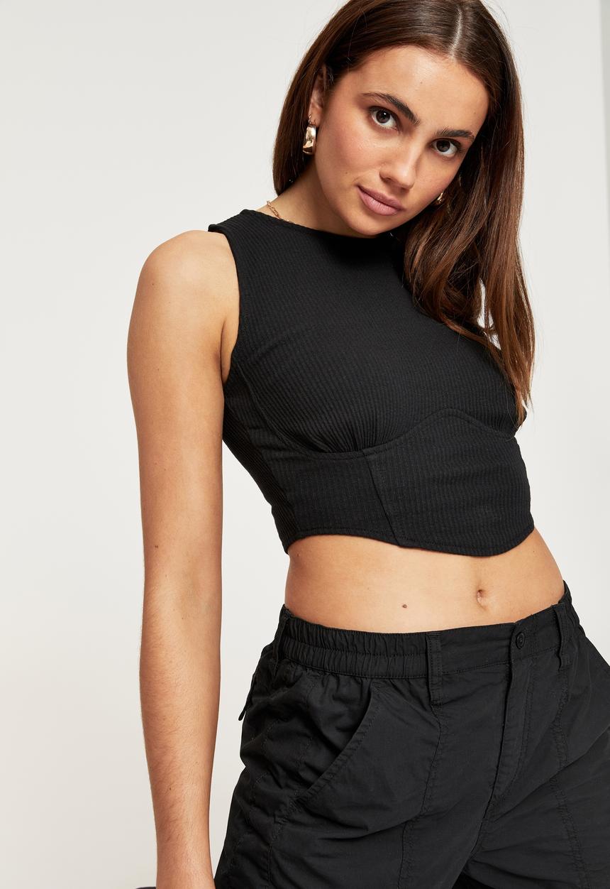 Supré  - Frankie corset tank - black
