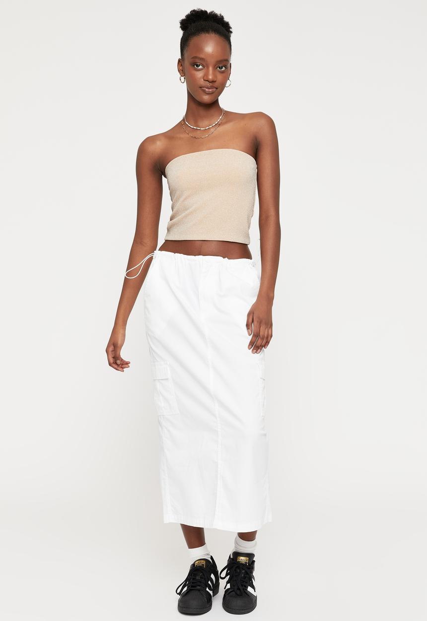 Supré  - Lacey tube top - champagne