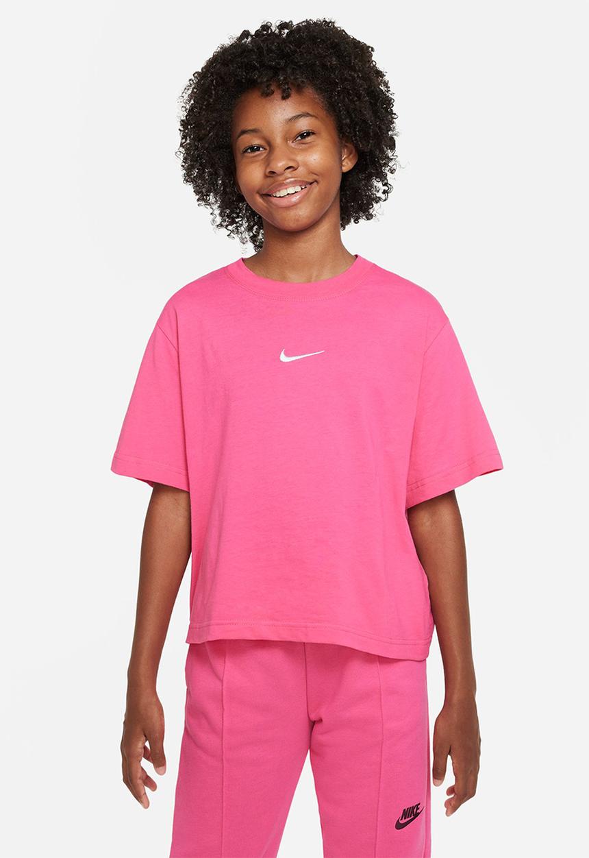 Nike - G nsw tee essntl short sleeve boxy - pinksicle