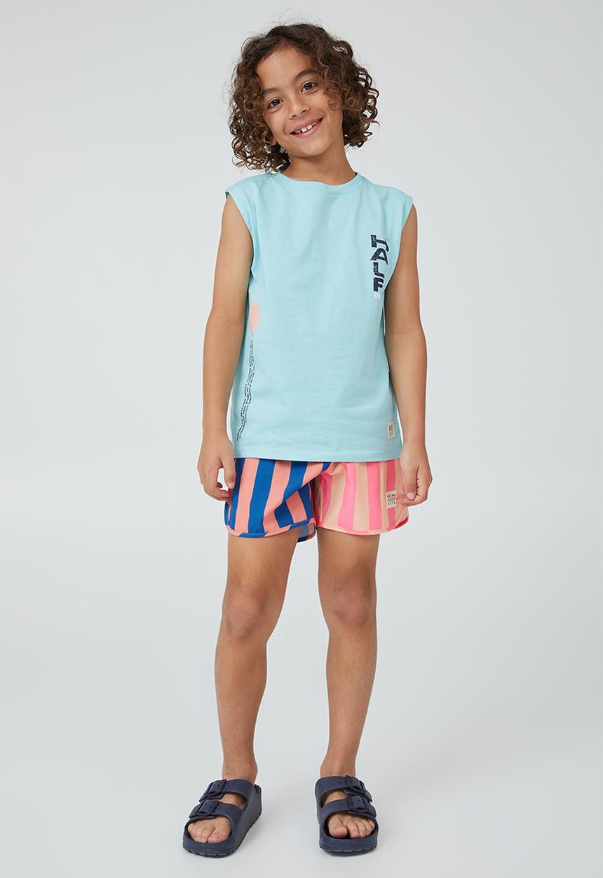 Cotton On - Oscar slouch tank - heaven blue & half child