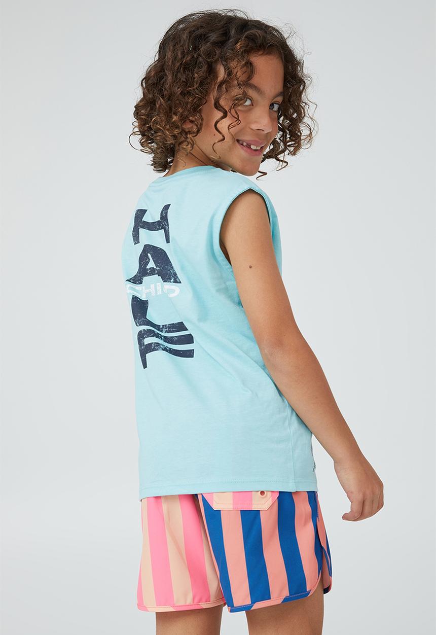 Cotton On - Oscar slouch tank - heaven blue & half child