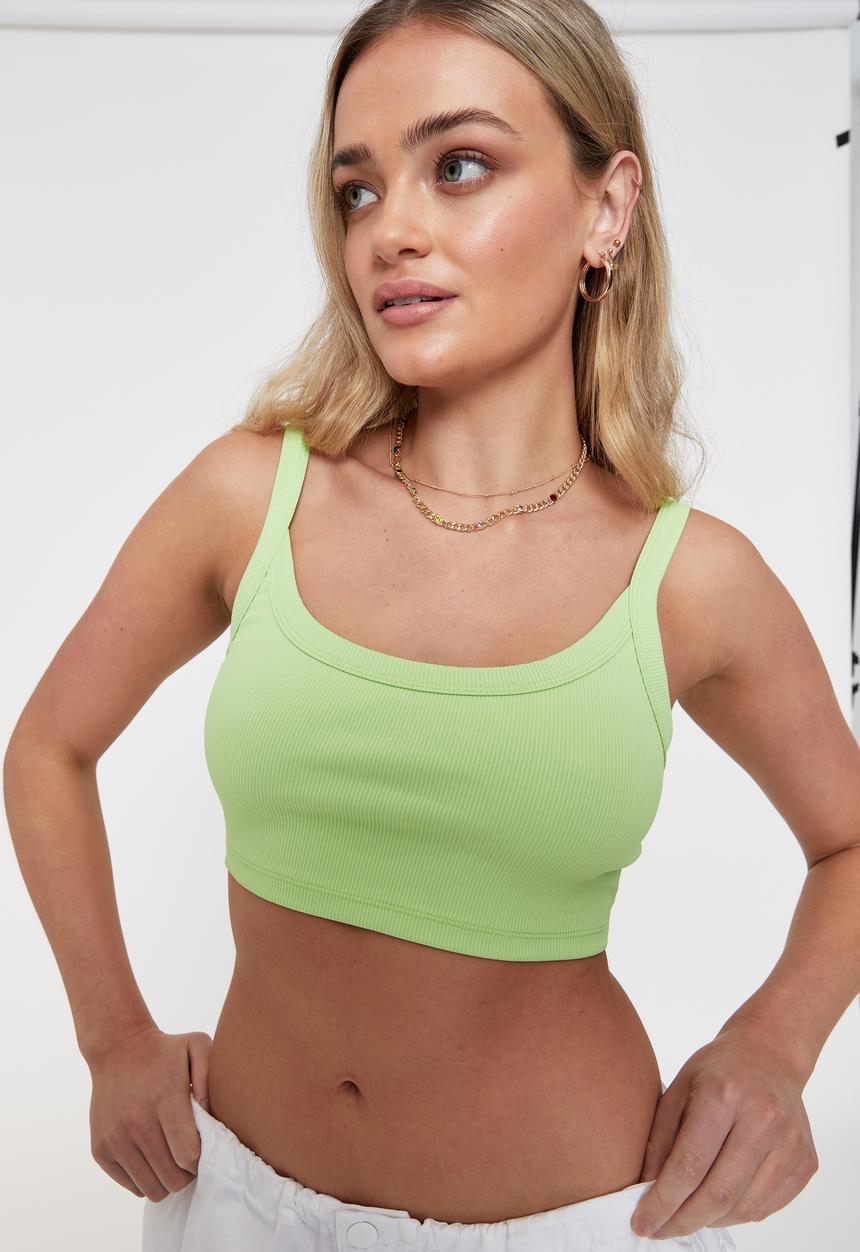 Supré  - Lulu ultra crop tank - lime pop