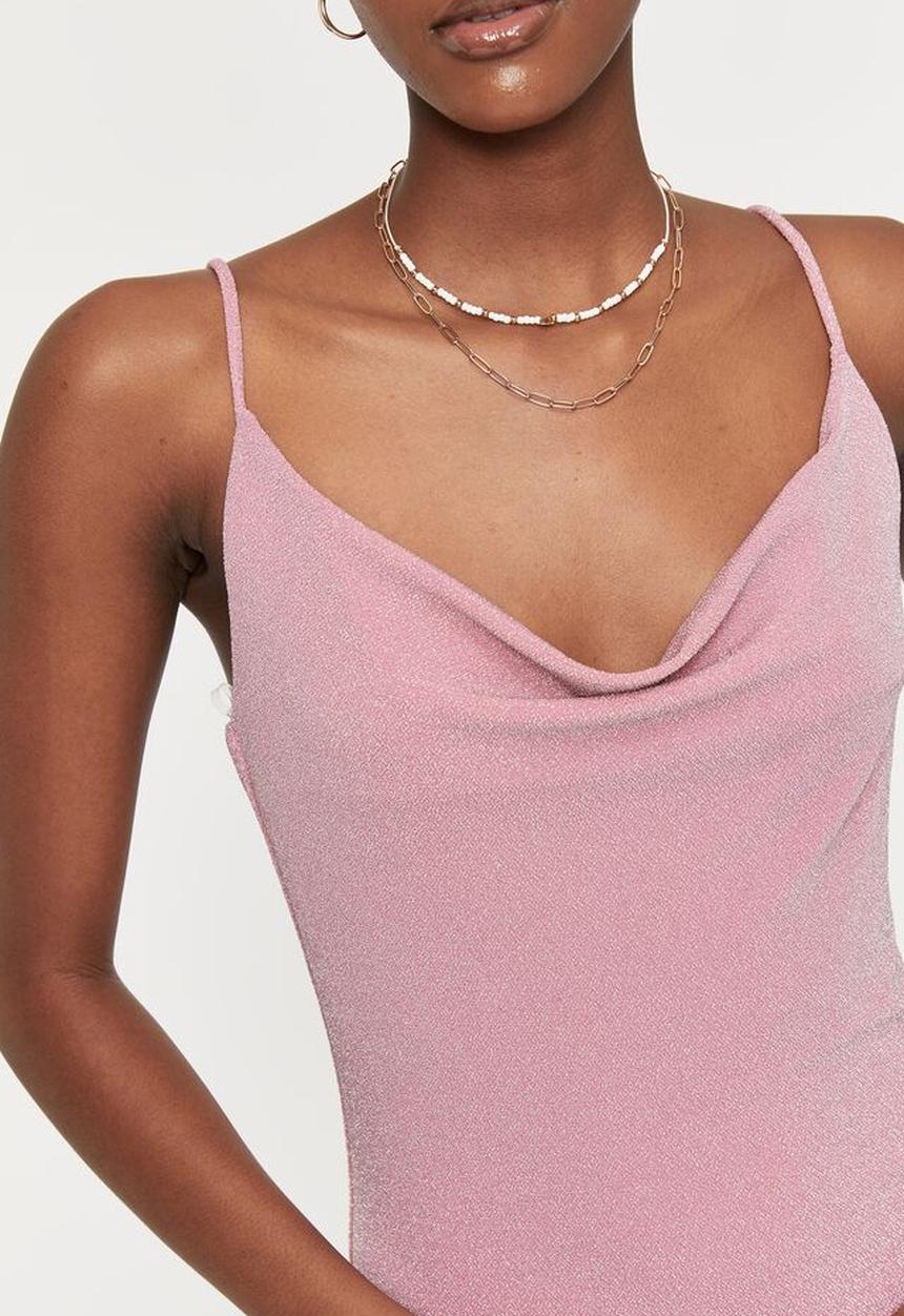 Supré  - Rhea mini dress - pink whip sparkle