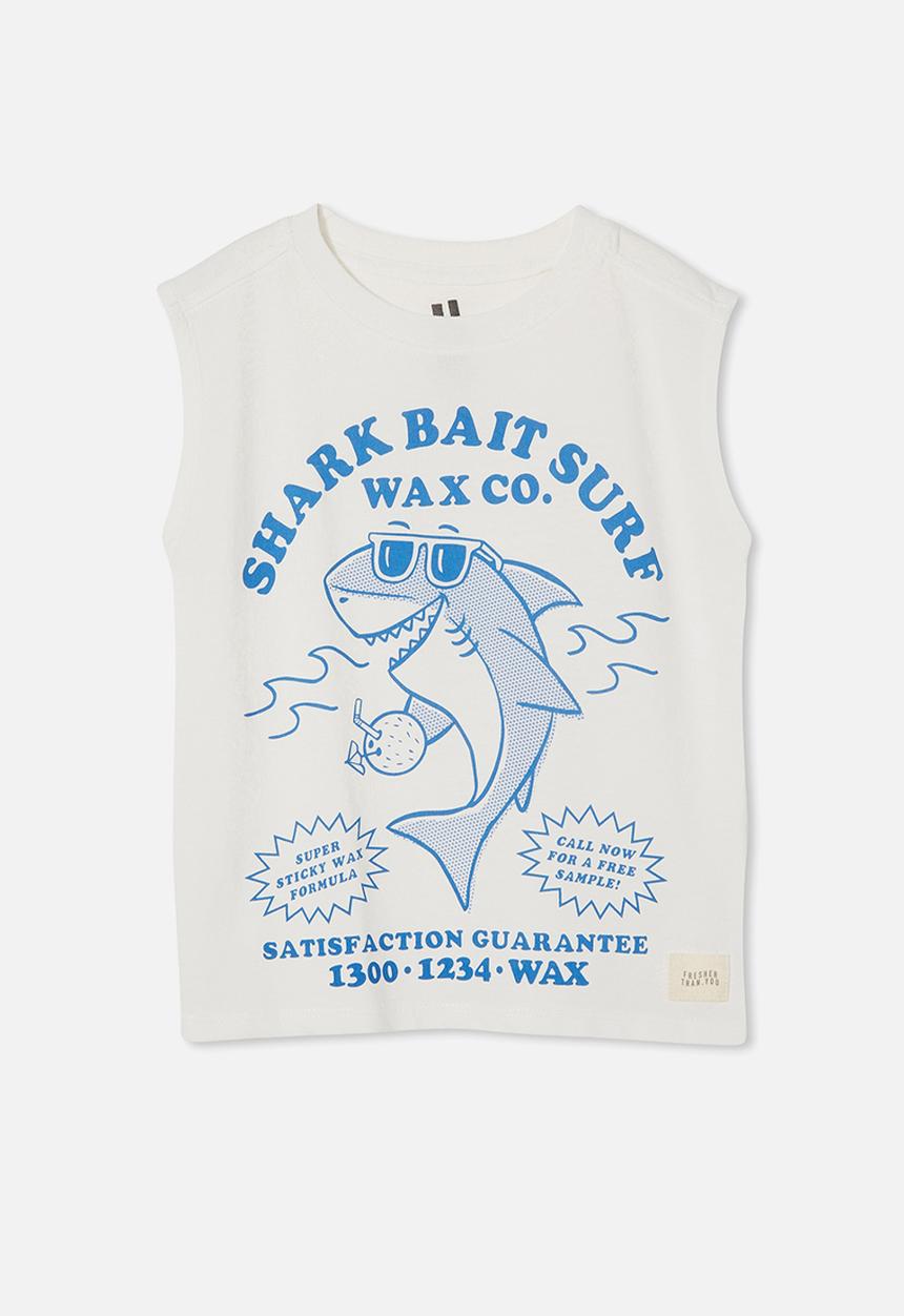 Cotton On - Oscar slouch tank - vanilla & shark