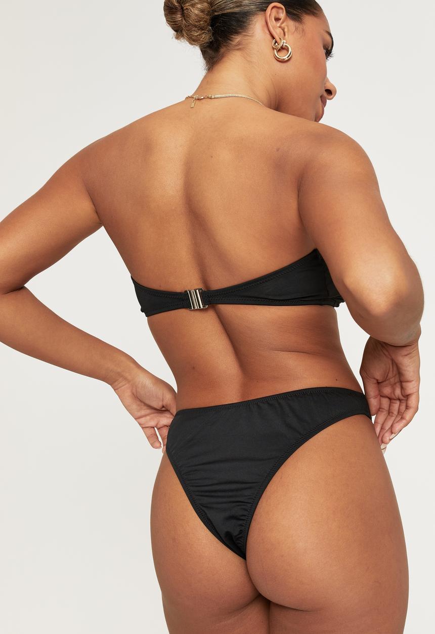 Supré  - Luxe gathered bandeau - black