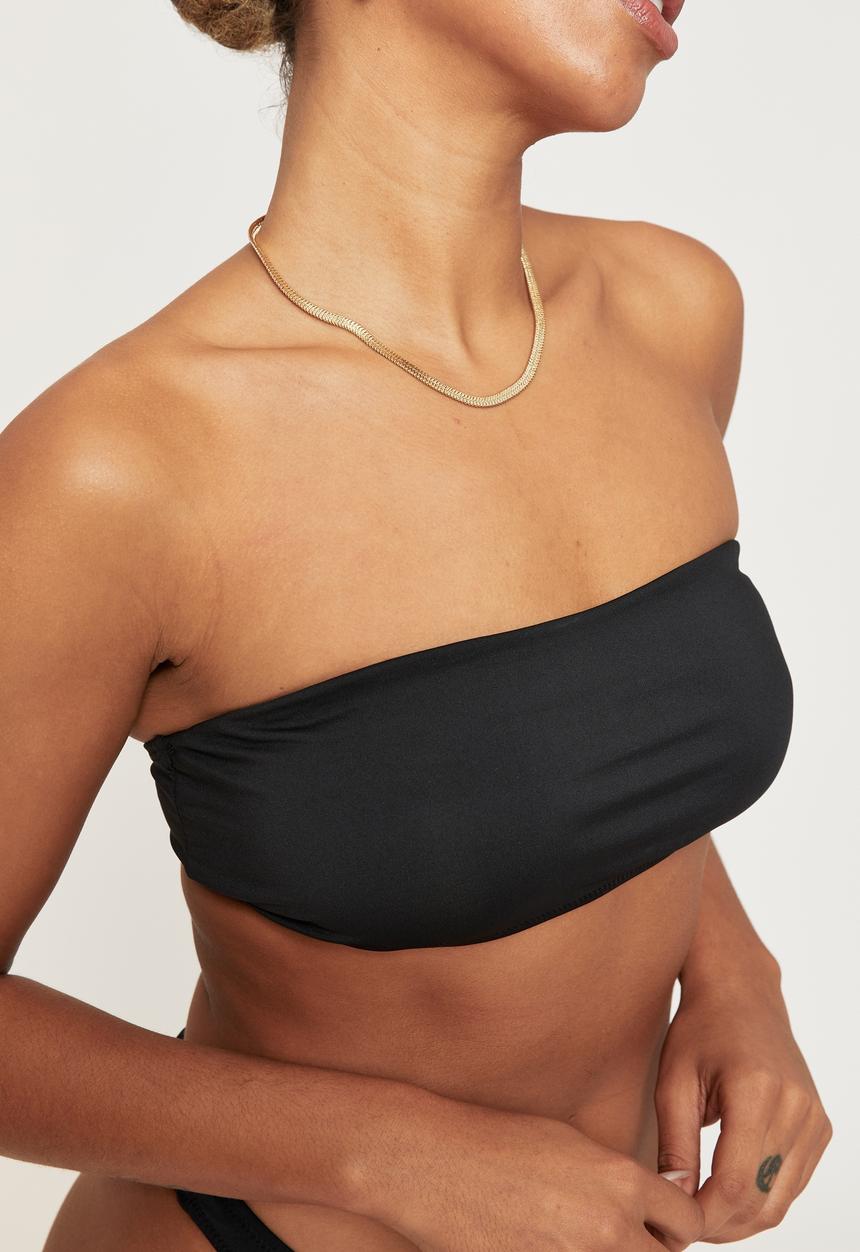 Supré  - Luxe gathered bandeau - black