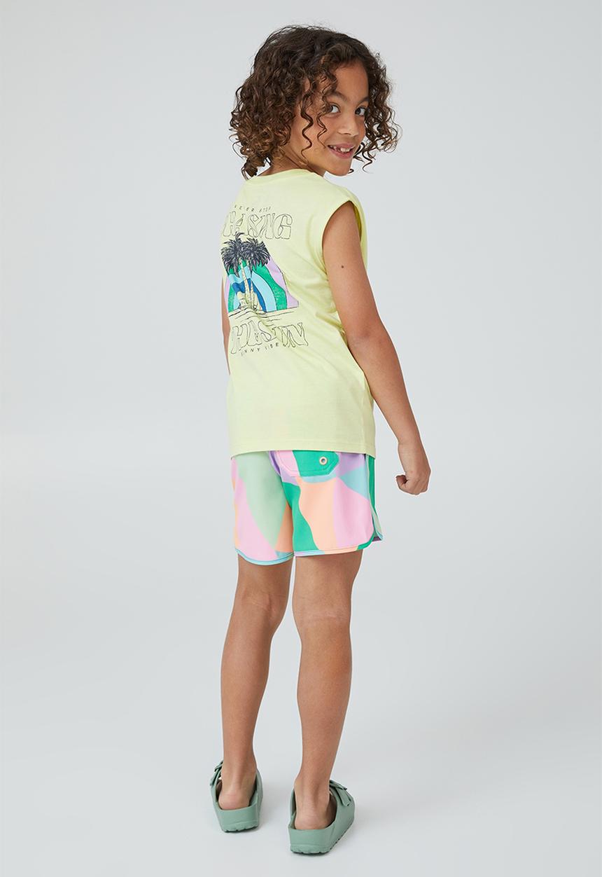 Cotton On - Oscar slouch tank - lemon zest & chasing the sun