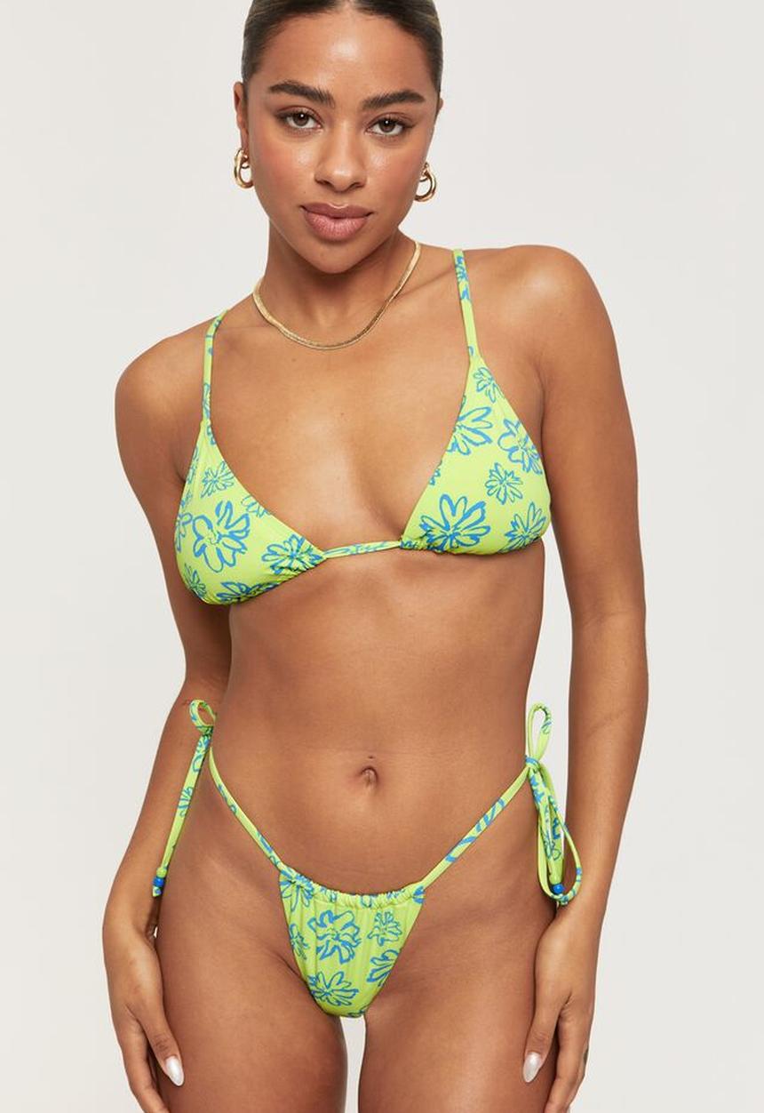 Supré  - Luxe tri slide bikini top - paloma lime