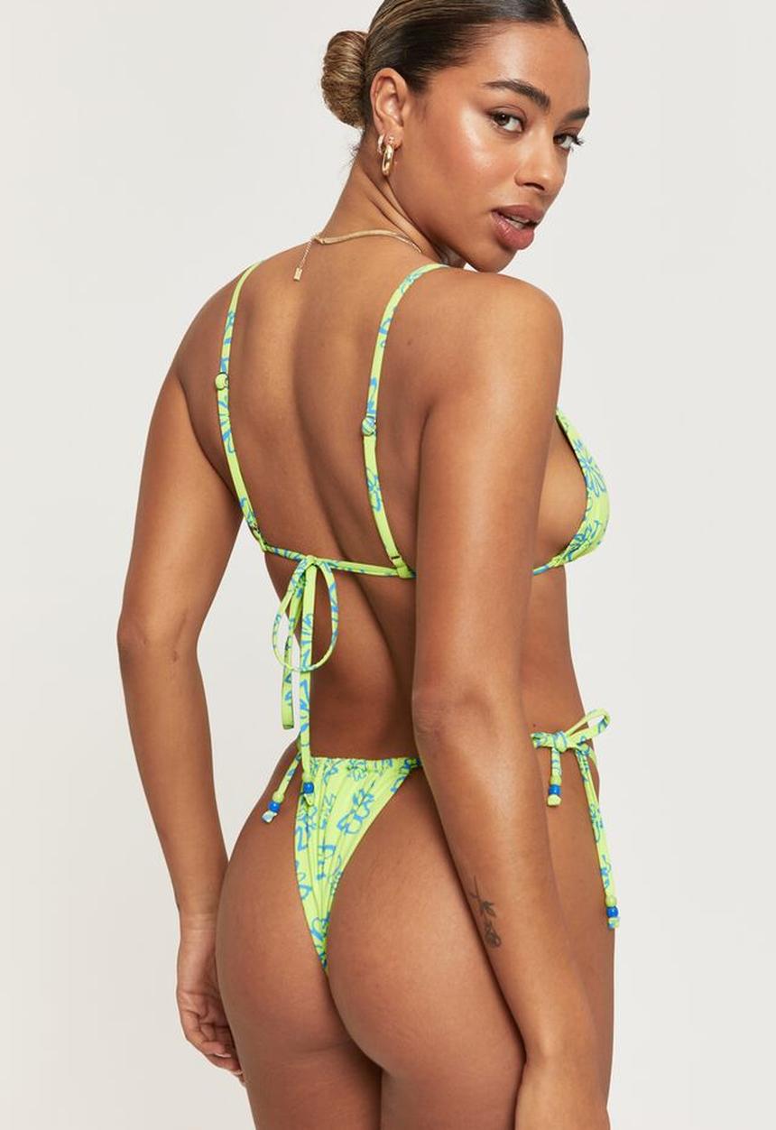 Supré  - Luxe tri slide bikini top - paloma lime