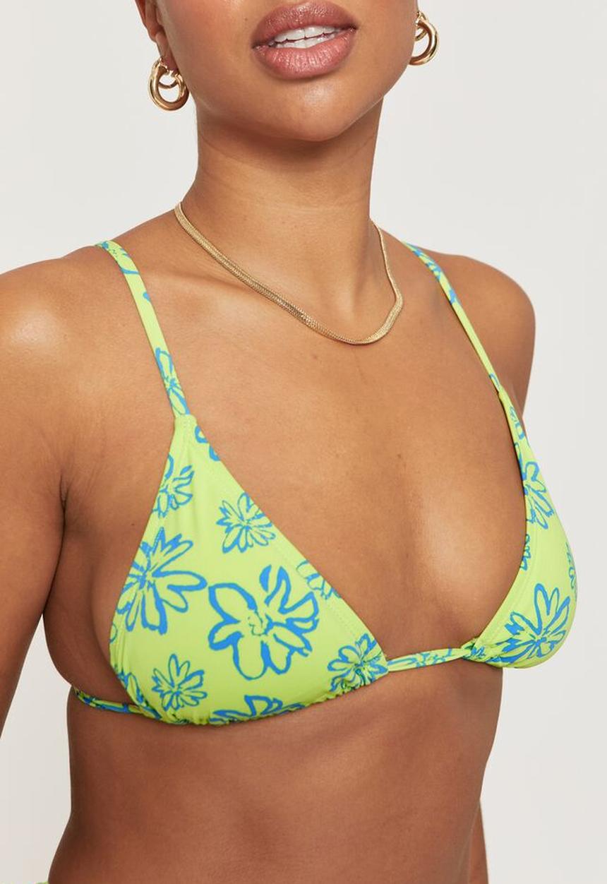 Supré  - Luxe tri slide bikini top - paloma lime