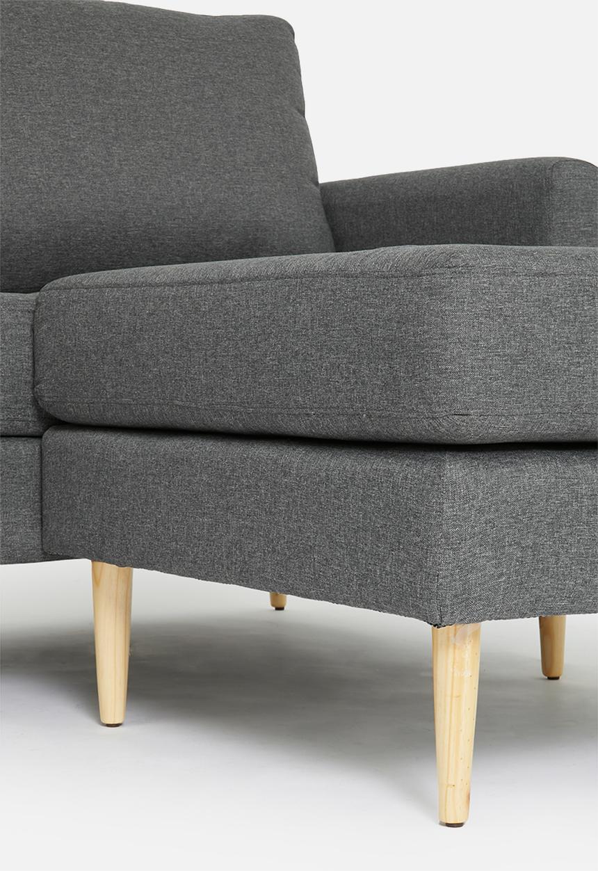 Sixth Floor - Soma interchangeable corner unit - charcoal