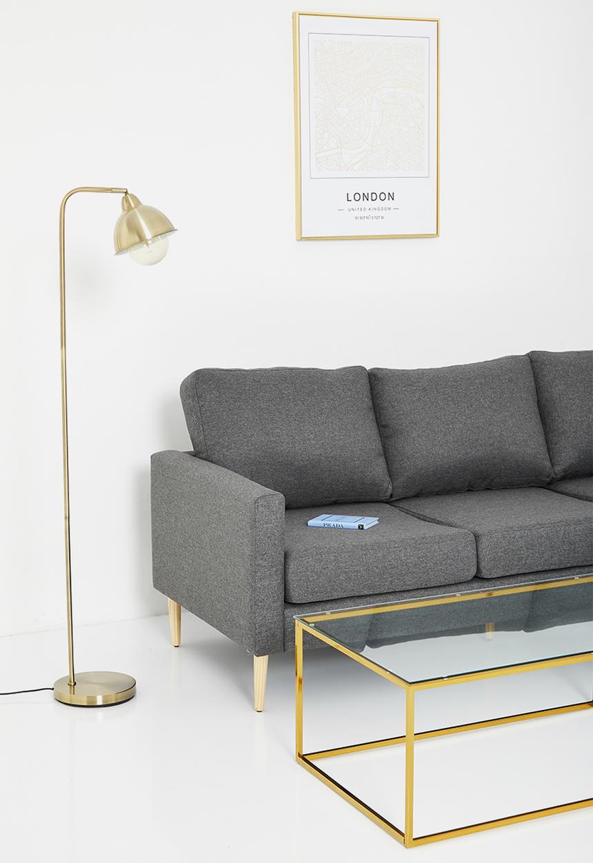 Sixth Floor - Molly floor lamp - brass