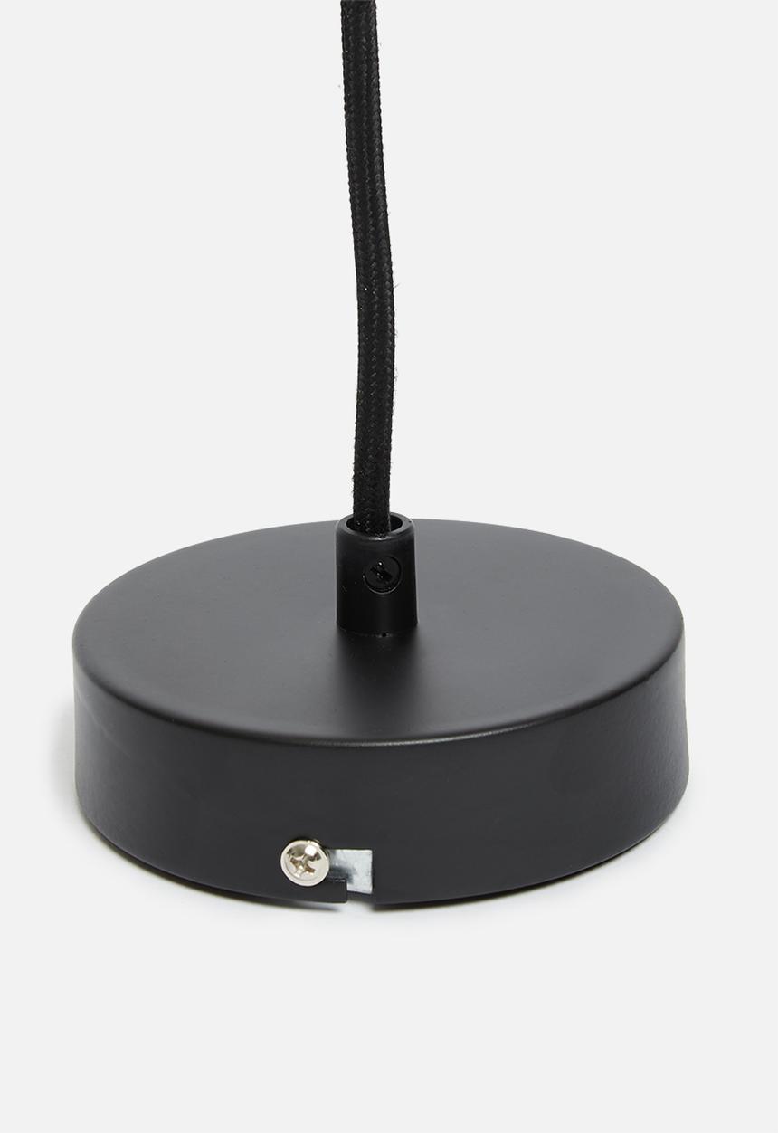 Sixth Floor - Facet pendant - black