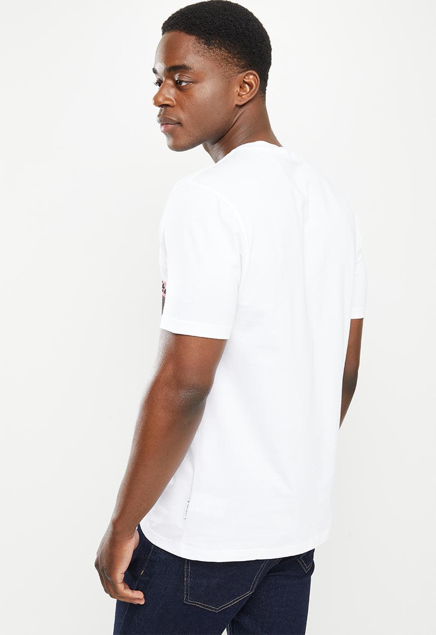 Ben Sherman - Poster guitar tee shirt - white