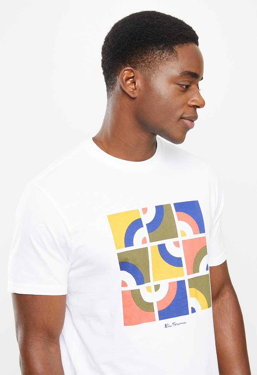 Ben Sherman - Jumble target tee shirt - white