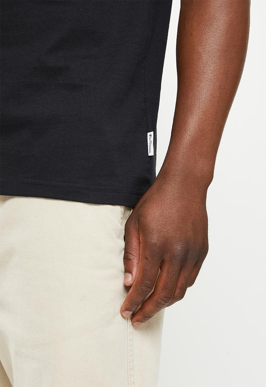 Ben Sherman - Fractured gingh target tee shirt - black
