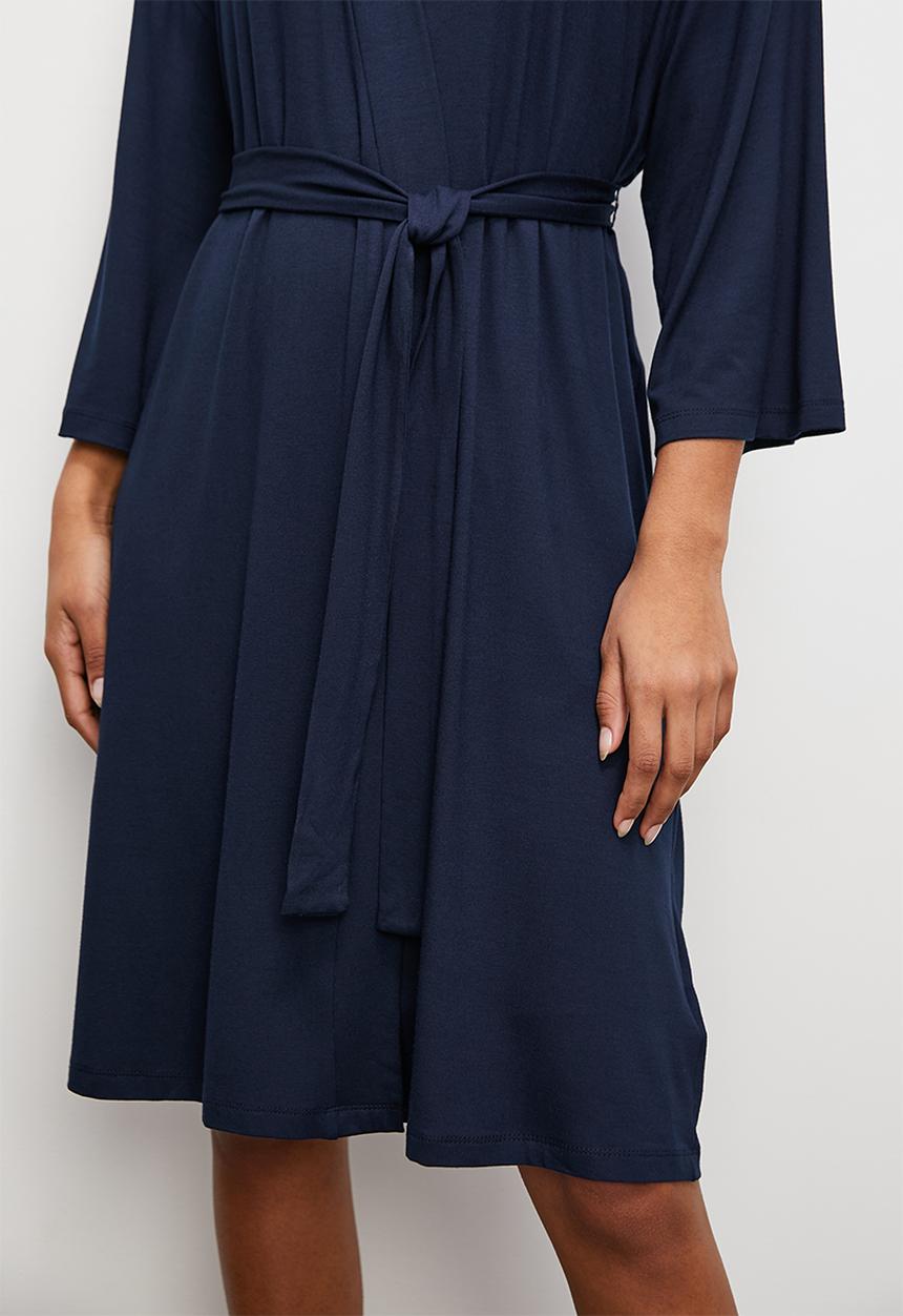 Knit robe - ink