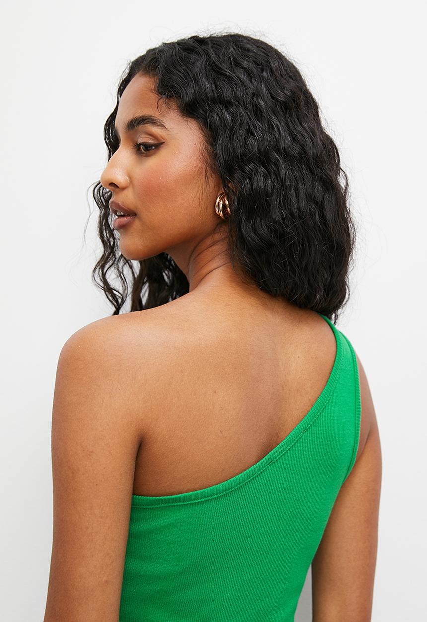 Superbalist - Assymetrical rib top - emerald