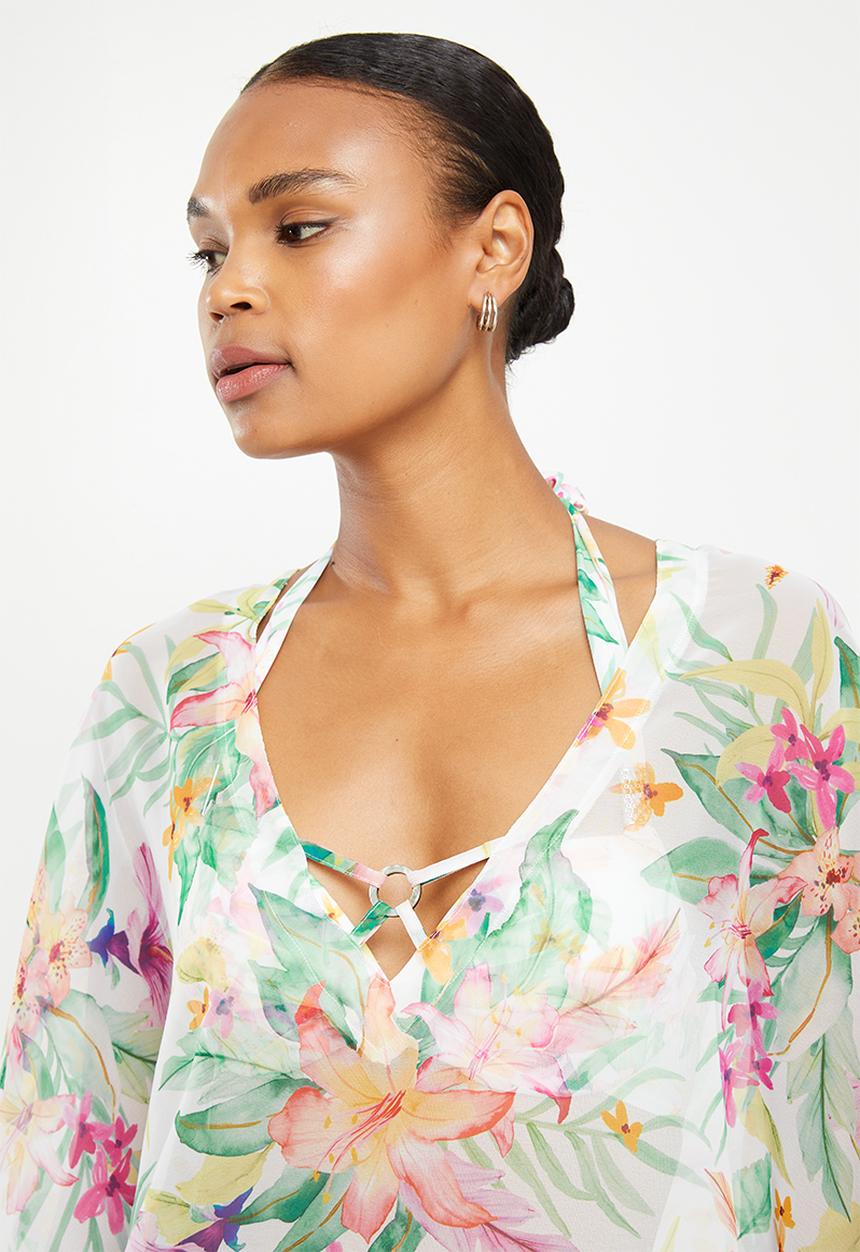 DORINA - Koro island cover up - white