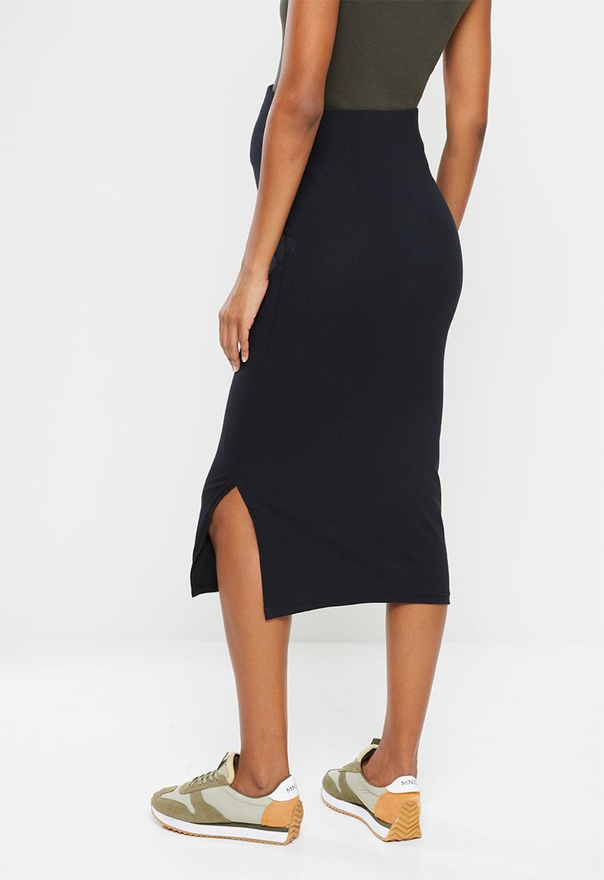 Superbalist - Maternity column slit skirt - black