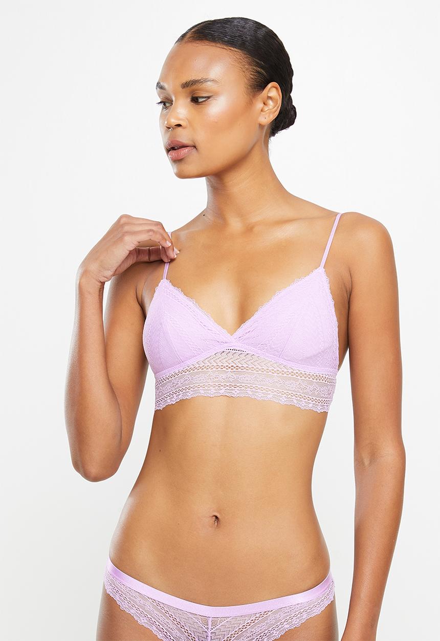 DORINA - Caia 2 pack bralette - purple & white